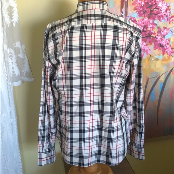 Like New Ralph Lauren Tan Black Plaid Shirt XL - Picture 3 of 4